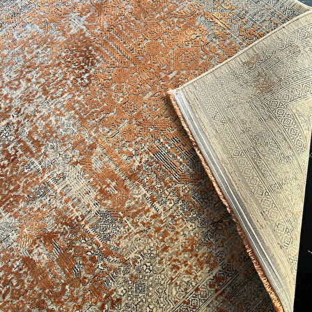 Elexus Halı Diamond 3849 Gri Terra Modern Salon Halısı