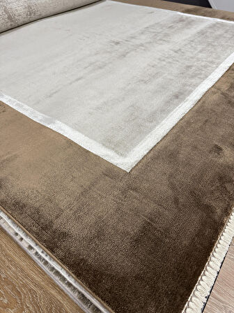 Hoom Rugs Overdye 601 Vizon Doğal Bambu & Viskon 10 mm Hav Modern Salon Halısı