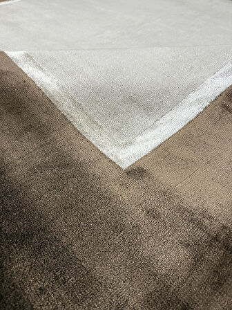 Hoom Rugs Overdye 601 Vizon Doğal Bambu & Viskon 10 mm Hav Modern Salon Halısı