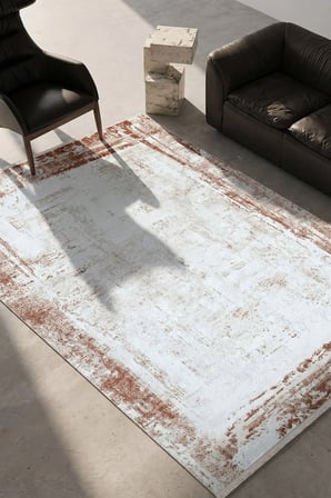 Hoom Rugs Bahar 3011 Terra Bordürlü Akrilik Halı