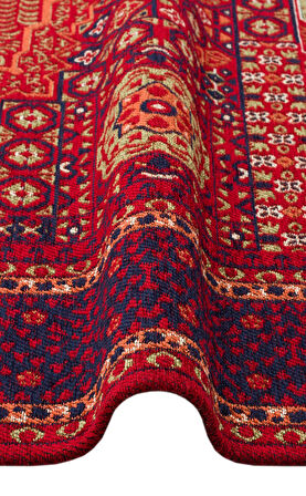 Hoom Rugs Afgan AFG 10 Multy Antibakteriyel Kaymaz Tabanlı Dekoratif Kilim