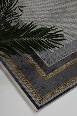 Hoom Rugs Natural 1705 Gri Sarı Klasik Salon Halısı