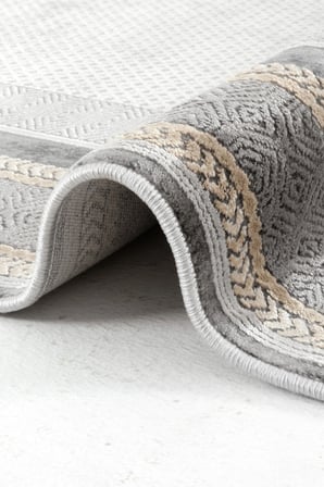 Hoom Rugs Natural 1705 Gri Sarı Klasik Salon Halısı