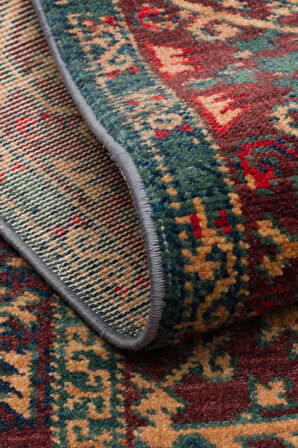 Hoom Rugs Cadis KDM 09 Red Yeni Zelanda Yünü El Emeği Kara Tezgah Halısı