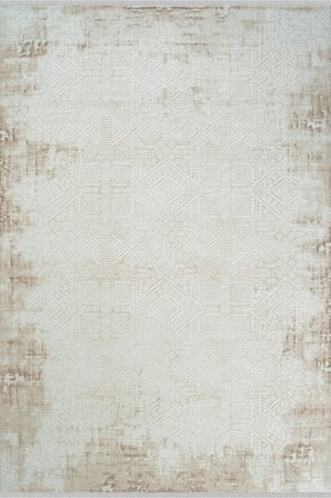 Hoom Rugs İmge 2507 Bej Vintage Desenli Akrilik Salon Halısı
