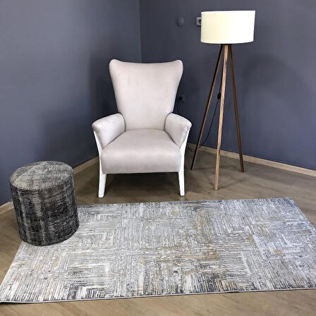 Hoom Rugs Ares 1005 Gold Modern Geometrik Polyester Halı
