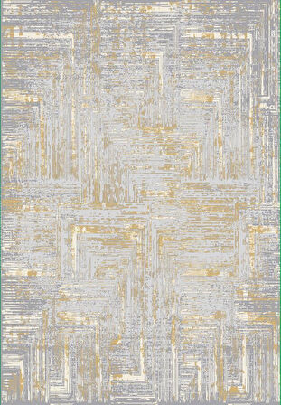 Hoom Rugs Ares 1005 Gold Modern Geometrik Polyester Halı