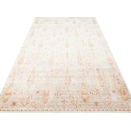 Hoom Rugs Nepal ZR 08 Yün Viskon Tensel Beige Autumn Otantik Modern Uşak Halısı