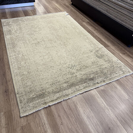 Hoom Rugs Overdye OVR05 Krem Bej Doğal Bambu & Viskon Modern Salon Halısı