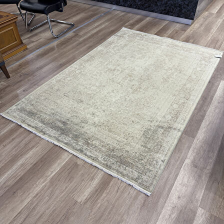Hoom Rugs Overdye OVR05 Krem Bej Doğal Bambu & Viskon Modern Salon Halısı