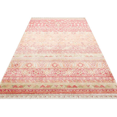 Hoom Rugs Nepal ZR 17 Yün Viskon Tensel Red Autumn Otantik Modern Uşak Desenli Halı