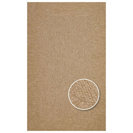 Hoom Rugs Naturel 05 Jüt Görünümlü Suya Dayanıklı Sisal Halı
