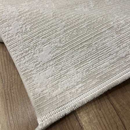 Hoom Rugs Aria 1124 Krem Pamuk Tabanlı Modern Halı