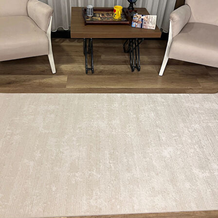 Hoom Rugs Aria 1124 Krem Pamuk Tabanlı Modern Halı