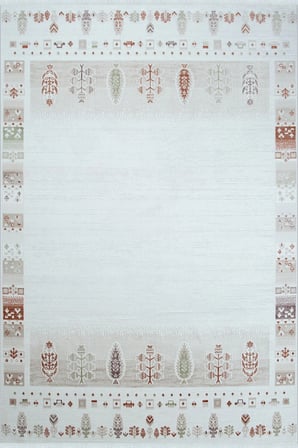 Hoom Rugs Bahar 3009 Multi Etnik Bordürlü Akrilik Halı
