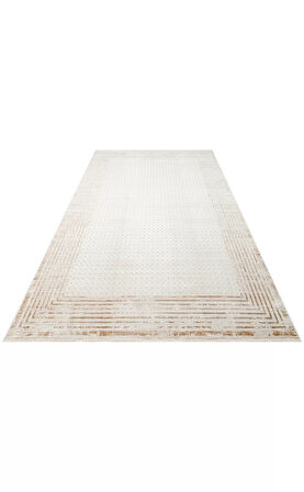Hoom Rugs Bomonti MHL 01 Cream Gold Viskon & Akrilik Modern Salon Halısı