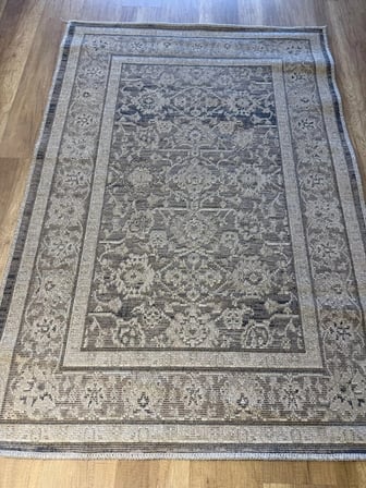 Luxess Halı Alpaca 1191 Kahve Eskitme Desenli Makine Halısı