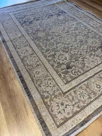 Luxess Halı Alpaca 1191 Kahve Eskitme Desenli Makine Halısı
