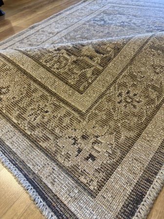 Luxess Halı Alpaca 1191 Kahve Eskitme Desenli Makine Halısı