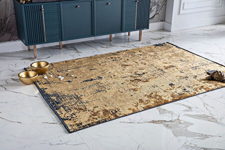 Gümüşsuyu Halı Deco Milano 12254 Gold Dekoratif Kilim