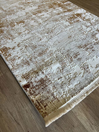 İpek Halı Gaspara 14706 Krem Kiremit Koridor Halısı