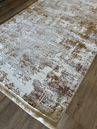 İpek Halı Gaspara 14706 Krem Kiremit Koridor Halısı