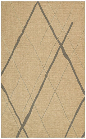 Hoom Rugs Bronx BRN 05 Natural Grey Hasır Görünümlü Kaymaz Tabanlı Dekoratif Kilim