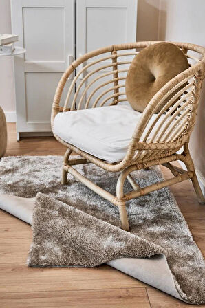 Apex Halı Vizon Peluş Dokulu Kaydırmaz Dekoratif Halı