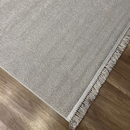 Hoom Rugs Vega S5486A Krem Hav Toz Vermez Hasır Dokuma Modern Makina Halısı