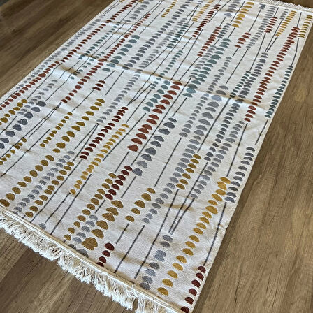 Hoom Rugs Samos SMS 34 Multy Yıkanabilir Çift Taraflı Pamuk Kilim
