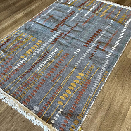 Hoom Rugs Samos SMS 34 Multy Yıkanabilir Çift Taraflı Pamuk Kilim