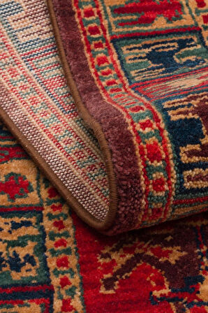 Hoom Rugs Cadis KDM 08 Red Yeni Zelanda Yünü El Emeği Kara Tezgah Halısı