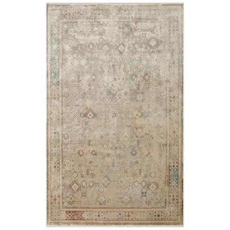Eko Halı Babil BBL 03 Beige Eskitme Desenli Salon Halısı