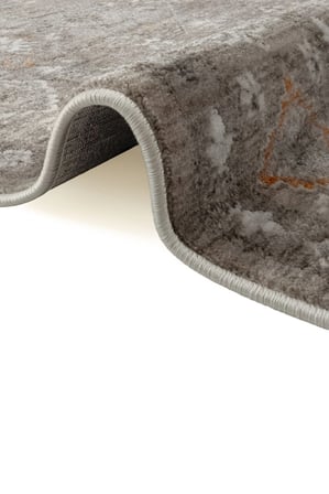 Hoom Rugs Otantik 2606 Gri Vintage Desenli Salon Halısı
