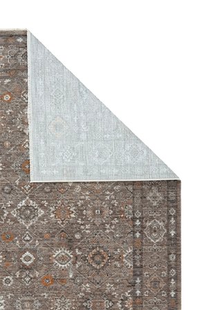 Hoom Rugs Otantik 2606 Gri Vintage Desenli Salon Halısı