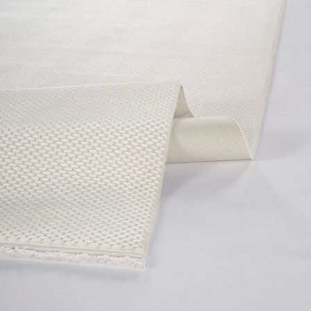 Apex Truva 6661 Ekru Akrilik Modern Makine Halısı