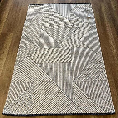 Hoom Rugs Mirel 7311 Beyaz Kaymaz Pamuklu Dekoratif Kilim