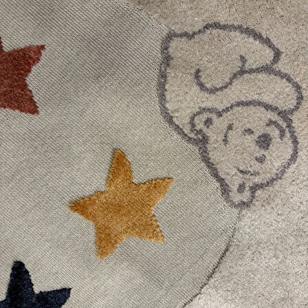 Hoom Rugs Kids Ayı Desenli Antibakteriyel & Kolay Temizlenebilir Çocuk Halısı