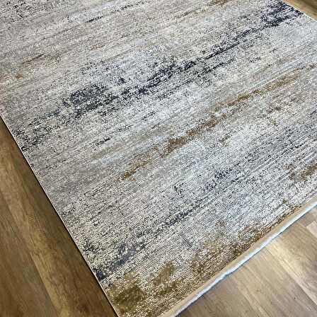 Hoom Rugs Exclusive Miami 60538/111 Gri Mavi Hardal Modern Salon Halısı