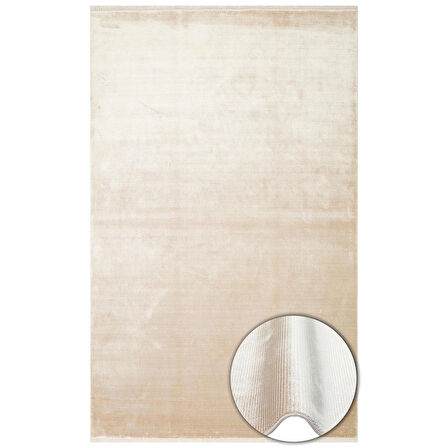 Hoom Rugs Como NAP 01 Latte Viskon & Floş Sık Dokuma Modern Salon Halısı