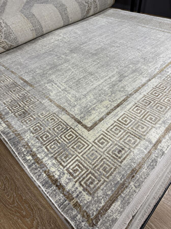 Hoom Rugs La Boutique Nobles 39880/957 Viskon & Akrilik 7 mm Hav Çerçeveli Salon Halısı