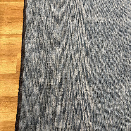 Hoom Rugs Kilim Mavi Kaymaz Tabanlı Yıkanabilir Düz Renk Kilim