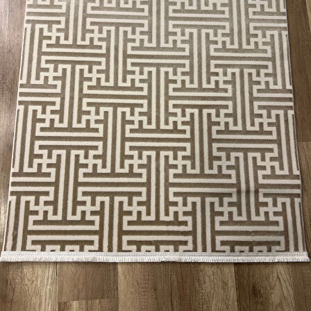 Hoom Rugs Aria 1128 Vizon Pamuk Tabanlı Modern Halı