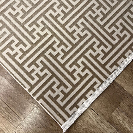 Hoom Rugs Aria 1128 Vizon Pamuk Tabanlı Modern Halı