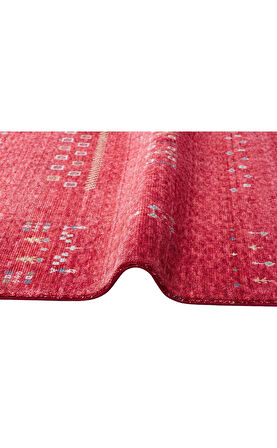 Hoom Rugs Nepal ZR 06 Bambu Viskon Kırmızı Modern Uşak Desenli Halı