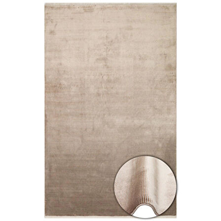 Hoom Rugs Como NAP 01 Vizon Grey Viskon & Floş Sık Dokuma Modern Salon Halısı