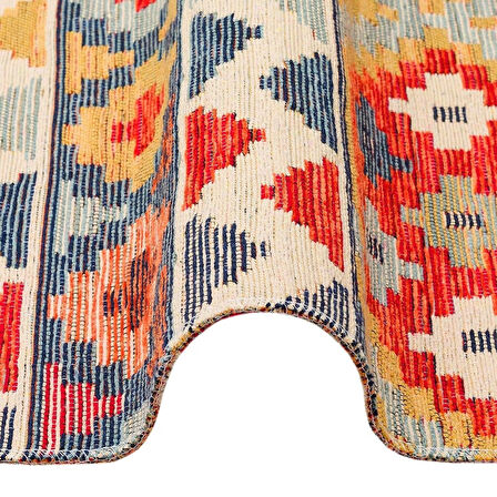 Hoom Rugs Vagrant VGT 02 Aqua Yıkanabilir Çift Taraflı Otantik Halı