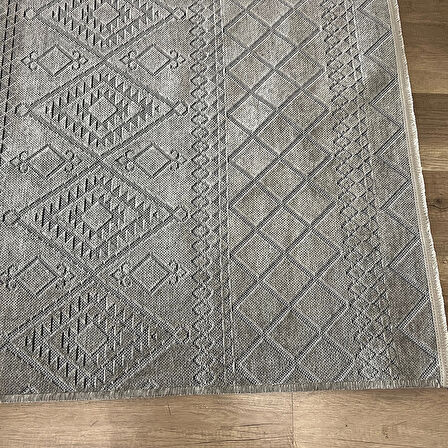 Hoom Rugs Fresh Cool 405 Yıkanabilir Gri Modern Halı