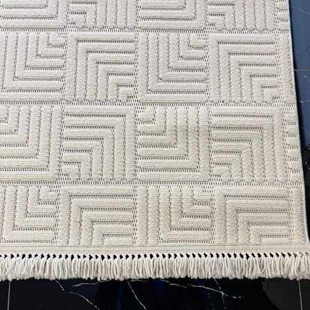 Hoom Rugs Design 1062 Krem Yumuşak Dokulu Desensiz İskandinav Halı