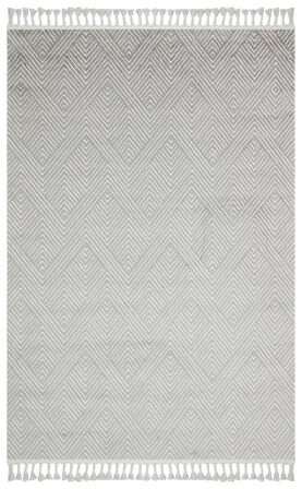 Eko Halı Urban URB 01 Grey White Etnik Desenlere Sahip Hav Toz Vermez Yumuşak Dokulu Modern Halı